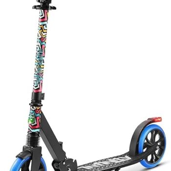 Serenelife Monopattino Freestyle, Monopattino per adulti e adolescenti - Altezza regolabile