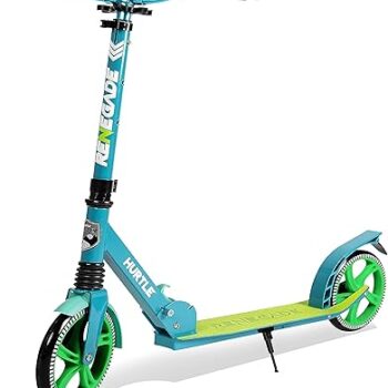 Hurtle Monopattino per Bambini/Adulti/Adolescenti - Monopattino a 2 Ruote con Manubrio T-Bar Regolabile